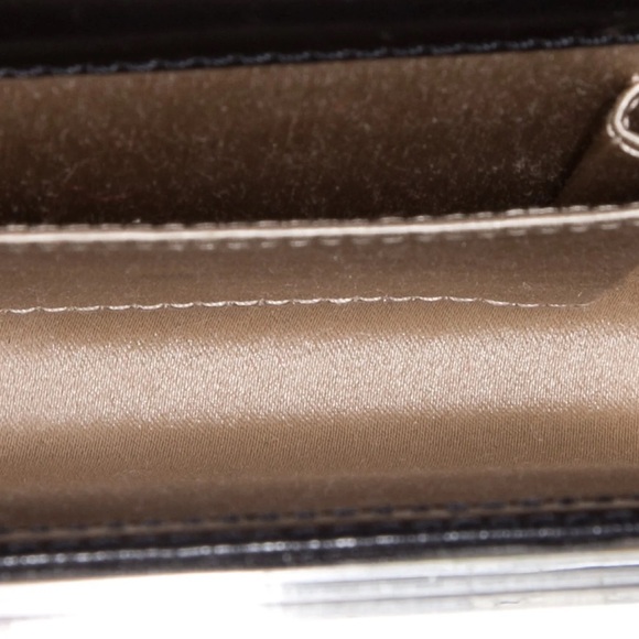 Jimmy Choo Vibrant Pink and Black Graphic Clutch - Picture 5 of 5